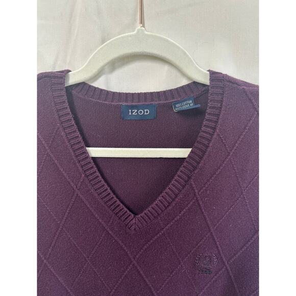 IZOD Diamond Knit Sweater Vest – Men’s Size L - Picture 3 of 4